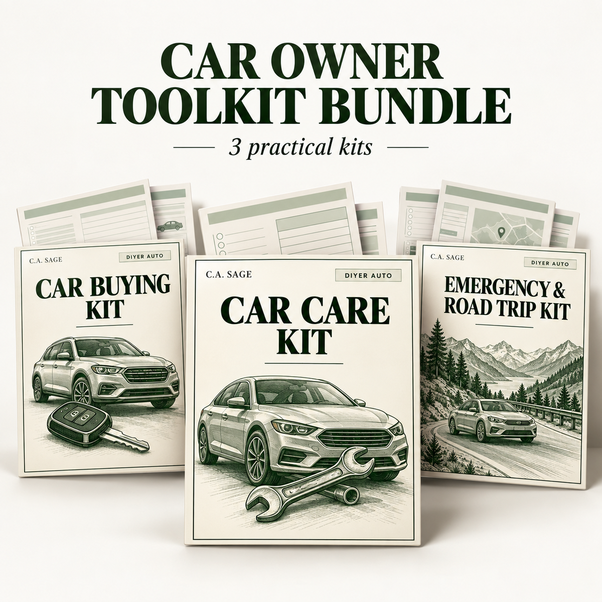 DIYER Car Owner Toolkit Collection — 3 Practical Kits