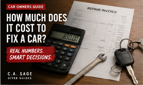 How Much Does It Cost to Fix a Car? — C.A. Sage DIYER
