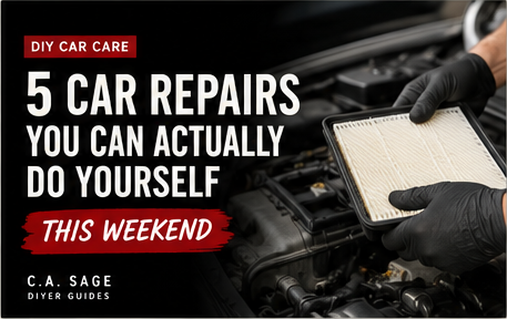 5 Car Repairs You Can Actually Do Yourself This Weekend — C.A. Sage DIYER