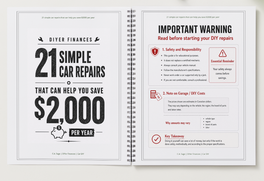 Spiral Notebook - DIYER Car Guide Auto DIYER