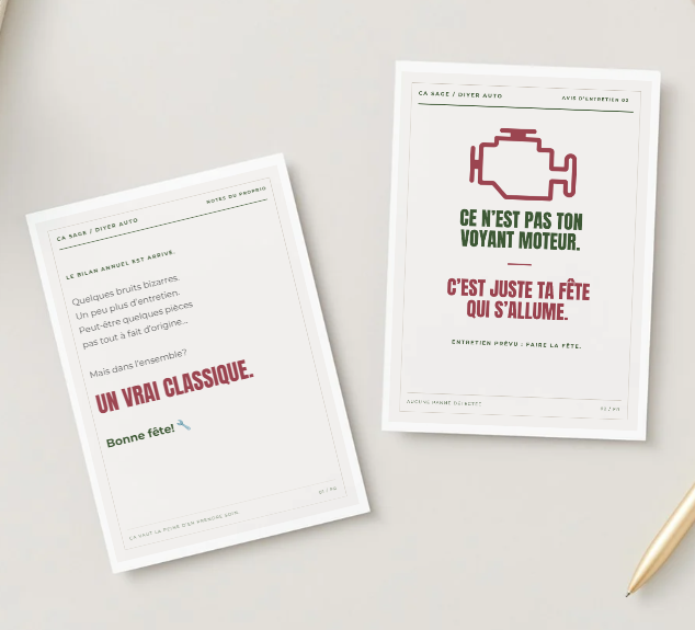 Ensemble de Cartes d’anniversaires DIY Auto - Téléchargement numérique - Français
