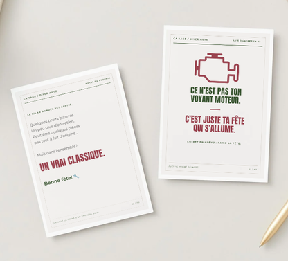Ensemble de Cartes d’anniversaires DIY Auto - Téléchargement numérique - Français