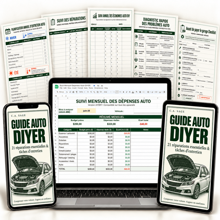 Guide auto DIYER avec 21 réparations et tâches d’entretien