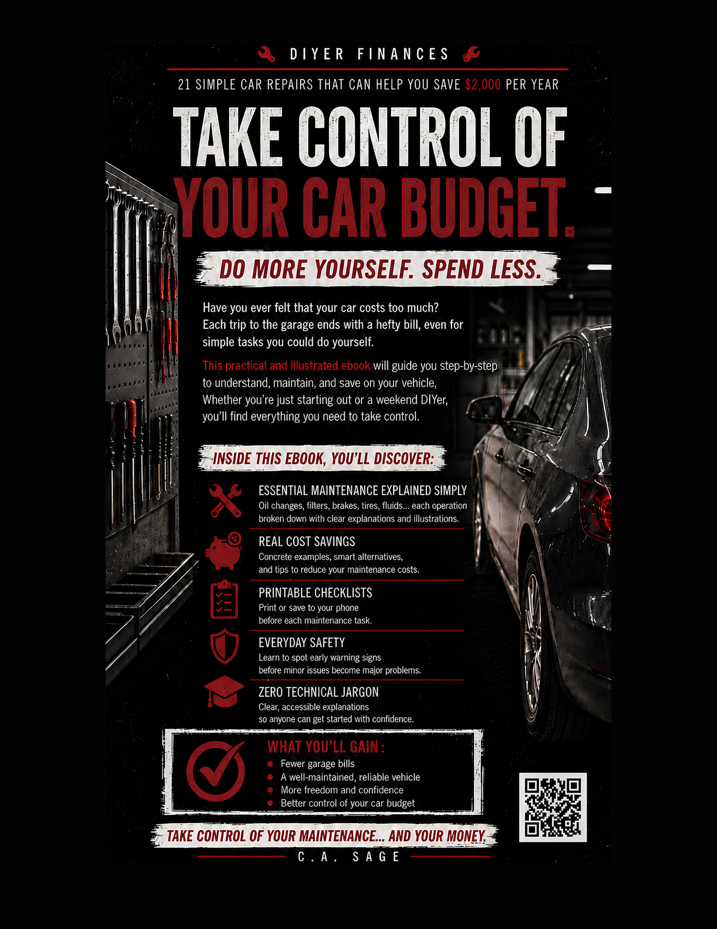 DIYER Car Guide — take control of your car budget, what's inside