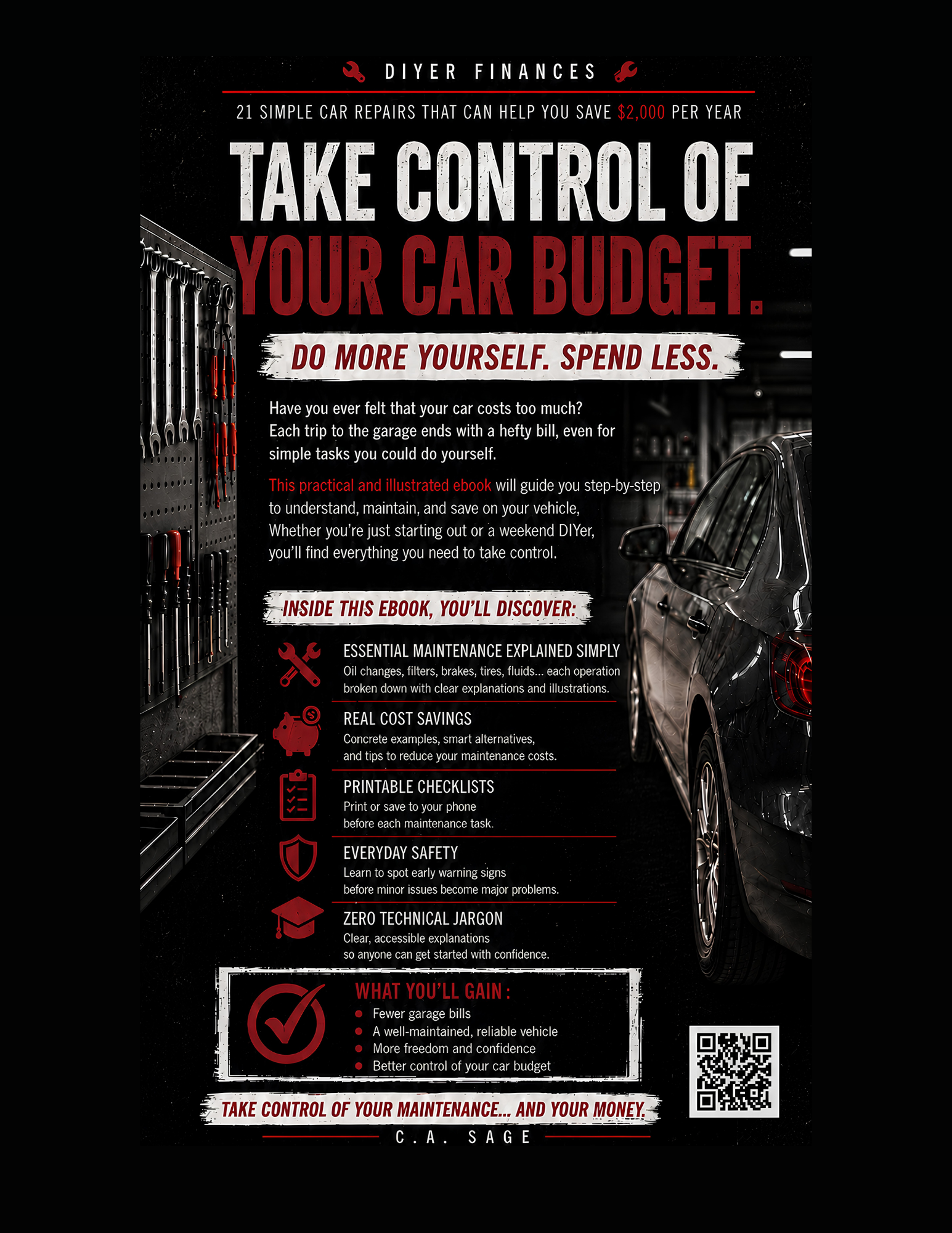 DIYER Car Guide — take control of your car budget, what's inside